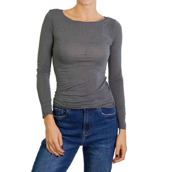 Maglia misto cashmere tinta unita 